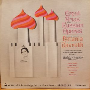 Netania Davrath / Vladimir Golschmann - Great Arias From Russian Operas (1963)