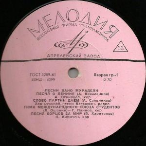 Вано Мурадели - Песни