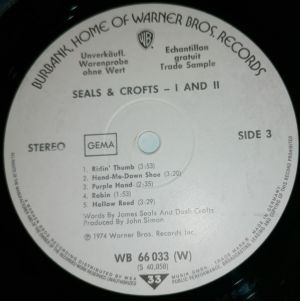Seals & Crofts - I And II (1974)