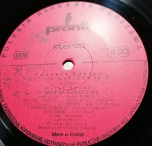 Various / Marek Sewen / Tadeusz Kubiak - Baśnie Warszawskie (1978)