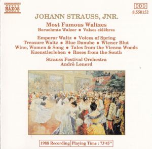 Johann Strauss Jnr. / Strauss Festival Orchestra / André Lenerd - Most Famous Waltzes (1988)