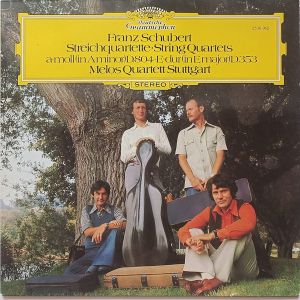 Franz Schubert / Melos Quartett Stuttgart - Streichquartette = String Quartets A-moll = In A Minor D.804 ∙ E-dur = In E Major D.353 (1977)