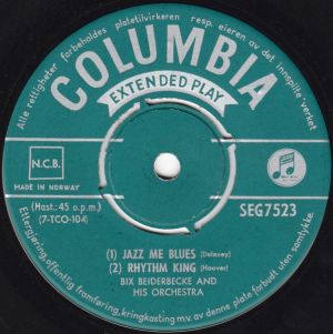 Bix Beiderbecke And His Orchestra - Jazz Me Blues
