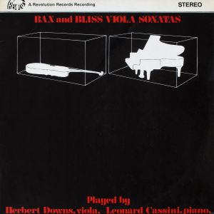 Bax / Bliss / Herbert Downs / Leonard Cassini - Sonatas For Viola And Piano (1970)